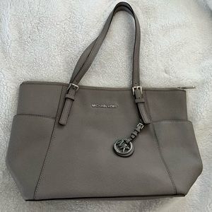 Gray Medium Michael Kors Tote Used